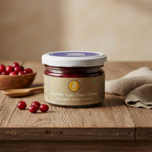 Zessa Gourmet Vegan Cream Cheese – Cranberry Sweet & Spicy Flavor