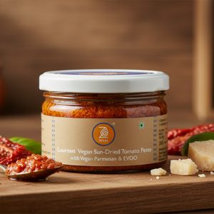 Vegan sun-dried tomato pesto – a rich, flavorful, and dairy-free spread